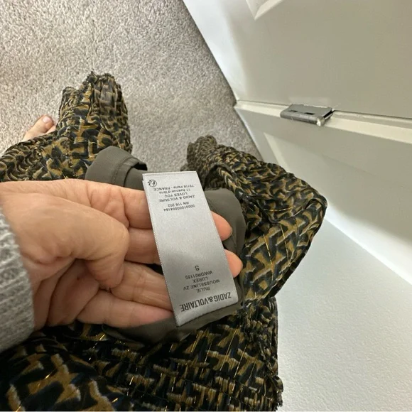 Zadig & Voltaire Rulie Chiffon Mini Dress womens size small NWOT - Picture 13 of 15